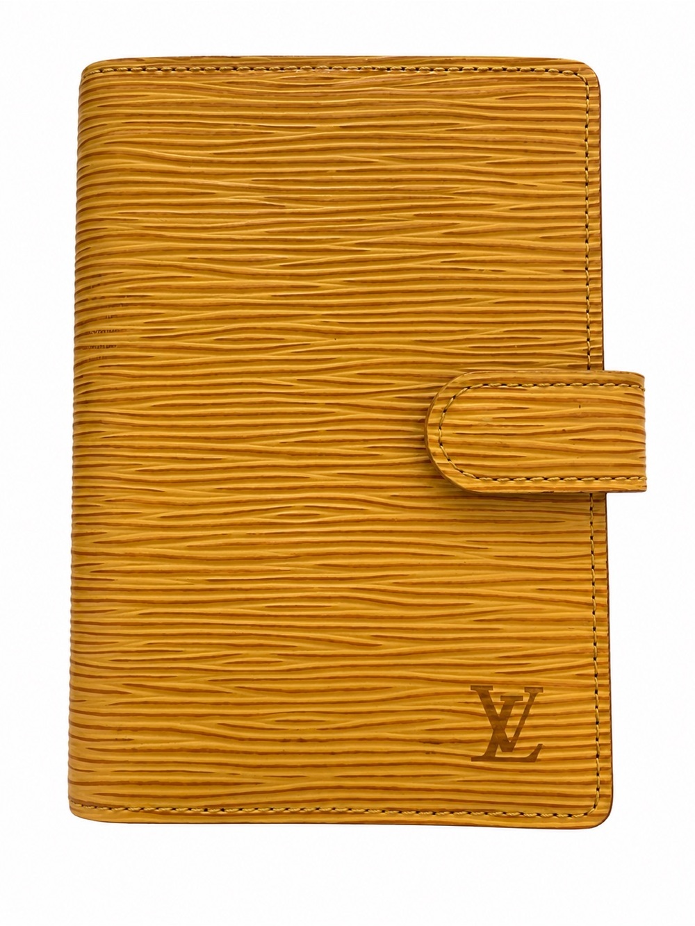 Louis Vuitton Vintage Tallis Yellow Epi PM Agenda + Original LV Inserts RARE